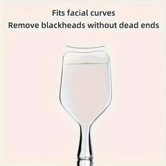 1Pcs Double-Ended Blackhead Remover: Facial Pore Cleanser, Exfoliator, and Massage Tool for Smooth Skin