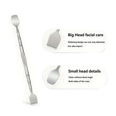 1Pcs Double-Ended Blackhead Remover: Facial Pore Cleanser, Exfoliator, and Massage Tool for Smooth Skin