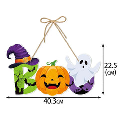 Halloween Party Decors Pumpkin Ghost Bat Door Hanging Pendents