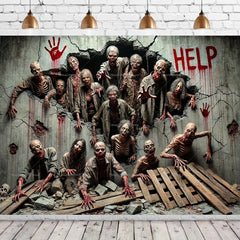 Halloween Party Zombie Wall Decorations