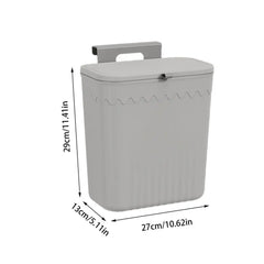 Kitchen Wastebasket Cabinet Hanging Trash Can With Lid