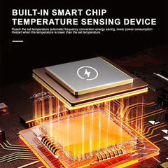 Silent Foldable Leg Warmer Pro - Under Desk Electric Foot Heater with Thermostat & Auto Shut Off for Office Home Timer