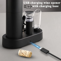 Electric Wine Bottle Opener with Charging Base