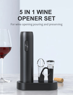Electric Wine Bottle Opener with Charging Base